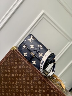 LV M47161 Diane 手袋 Monogram Empreinte 压纹皮革 复刻