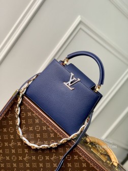 LV M23363 深蓝 那英款 Capucines 小号手袋 M48865 高仿