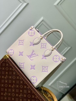 LV M45494 ONTHEGO 中号手袋 Monogram 柔软粒面牛皮