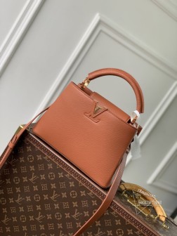 LV M25089 Capucines小号手袋 全粒面Taurillon皮革