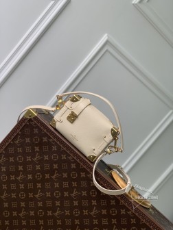 LV M23915 Side Trunk 小号手袋 粒面牛皮革 S lock 锁扣