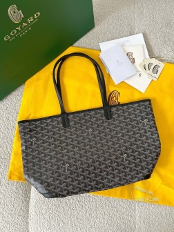 GOYARD Zippy Tote M 黑色 拉链购物袋 牛津布 轻便实用