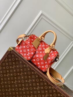 LV M24425 Speedy P9 Bandoulière 25 红色 Monogram Leather 手袋