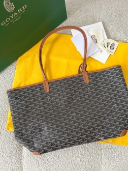 GOYARD 黑棕 大号拉链Tote购物袋 顶级A货