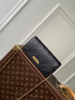 LV M83233 钱包链 Metis 粒面 Monogram Empreinte 黑色头层牛皮顶级复刻