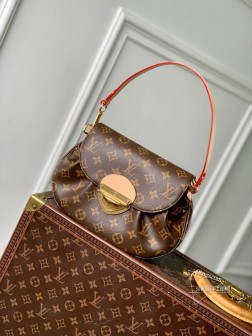 LV M13617 Sunset手袋,Monogram帆布,莹泽金属件