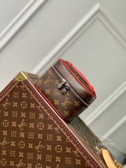 LV M44936 Nice Nano 化妆包 红 Monogram 帆布 高仿
