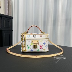 LV 13662 村上隆联名 白彩【vanity】Monogram Multicolor复刻