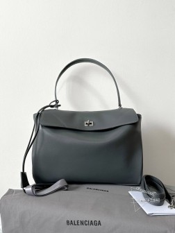 Balenciaga Rodeo 灰银 中号 复刻款 皮革材料
