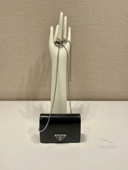 Prada普拉达 1MR024 亮面小包 牛皮材质 拆卸调节肩带 复刻