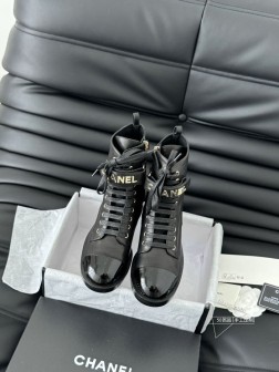 顶级版本 Chanel 23A秋冬手工坊新款短靴!鞋面妮布,内里羊皮,成本高!我们用的是三层真皮 1483