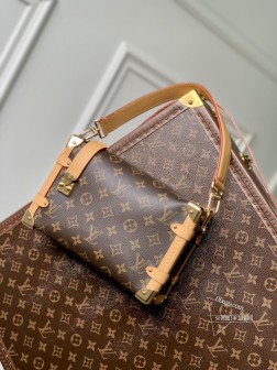 LV M46358 老花黄皮 Side Trunk PM手袋 经典Mono 高仿