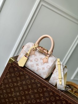 LV M24474 白花 2024中国七夕限定 Speedy 18 皮革肩带