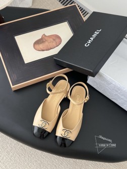 Chanel 25P早春新款高级手工坊单鞋一如既往的高版本 经典版面 鞋面内里羊皮 真皮大底Size 72