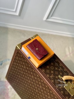 LV M82927 Rosalie 零钱包 Monogram Empreinte 牛皮革 圆润翻盖