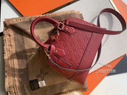 LV M44829 枣红 NEO ALMA BB Empreinte皮革浮雕内里柔软