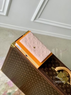 LV M83443 Sarah 钱夹,Monogram Empreinte 皮革,裸粉色