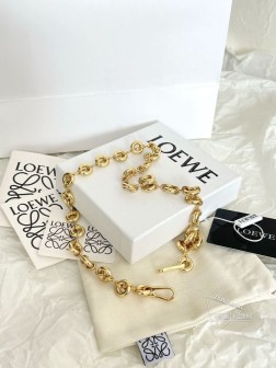 LOEWE 51077m 甜甜圈链条 黄金不锈钢 适配所有包 (带包装)