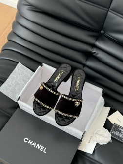 Chanel 25C春夏新款全系列链条拖鞋全系列首发 专柜有的我都有!高版本高品质鞋面牛皮 内里羊皮 582