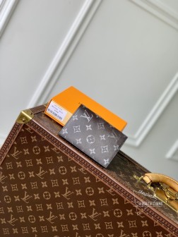 LV M64502 护照夹 Portefeuille Slender 拉绒Monog材质