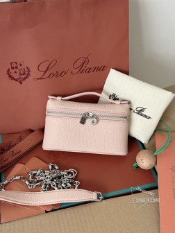 Loro Piana 迷你 Pocket L11，嫩粉色，顶级复刻包