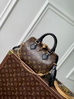 LV M13146 Speedy Trunk 2025春季系列 顶级复刻 金色饰面