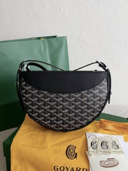 GOYARD hirondella 燕子包 黑色 半月形斜挎包 顶级A货