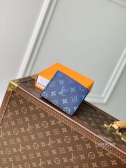 LV M11547 Damier Rush印花短夹,柔软皮革,秋冬新款