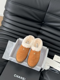 Chanel 24B羊毛半拖 秋冬暖心推荐 高品质认准我家实拍 穿腻了毫无特色的ugg 不妨来买这款 1202