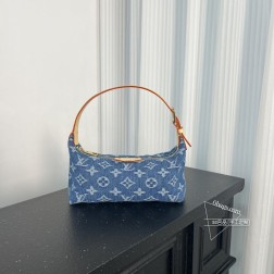 LV 82949 饭盒包 L V24 丹宁牛仔 顶级A货 12×23 尺寸