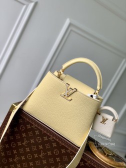 LV M21420 Capucines BB 小号手袋 黄色 Mo装饰 高端材质
