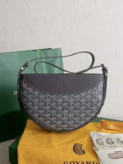 GOYARD hirondelle 燕子包 灰色 半月形斜挎包 通勤适用