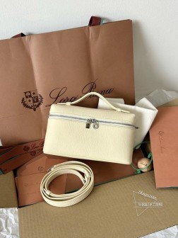 LP Loro Piana L款 淡黄色顶级A货 一比一进口皮样品