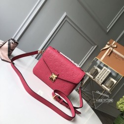 LV M41487 Métis 玫红手包 Monogram Emprein 材质 适合优雅场合
