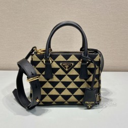 Prada 1BA906 刺绣迷你杀手包 Saffiano皮革【进口】 一比一