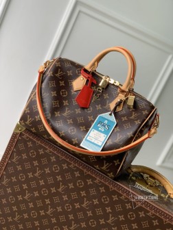 LV M11945 Speedy Soft 30 Crafty 手袋 Monogram涂层帆布 皮革内顶级复刻