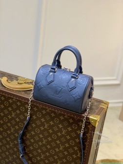 LV M58958 SPEEDY BANDOULIèRE 20 手袋 蓝色 材质信息