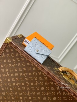 LV M83271 Portefeuille Victorine 银扣 Monogram Unplant皮革