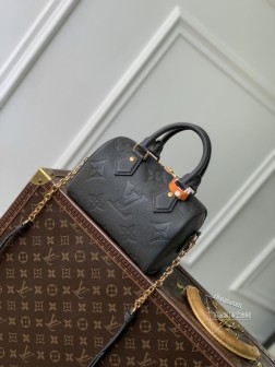 LV M58953 Speedy Bandoulière 20 手袋 | 枪色 | 高仿 Monogr材质