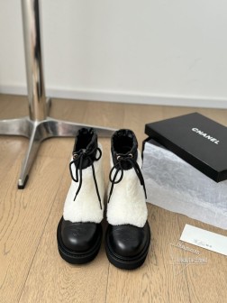 Chanel 雪地靴 秋冬暖心推荐 高品质认准我家实拍 穿腻了毫无特色的ugg 不妨来买这款,超级仙 1406