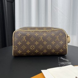 LV 44494 DOPP洗漱包 防水布 男女通用 28x17x1 顶级复刻