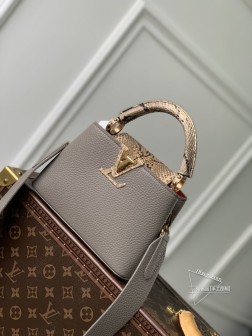LV M82068 Capucines BB手袋 小牛皮 蛇纹 法国进口