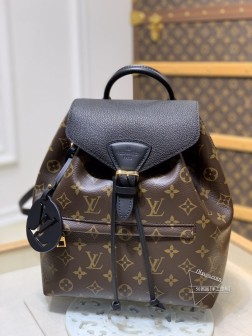 LV M45515 Montsouris 双肩包 Monogram Empreinte 压纹皮革