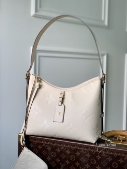 LV M46293 CarryAll 小号手袋 Monogram Empreinte 压纹皮革