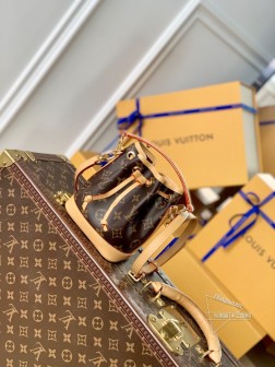 LV M81266 Nano Noé 手袋 Monogram 帆布 牛皮革 顶级复刻