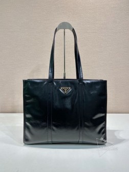 Prada普拉达 1BG460 油腊托特包 进口油腊皮 经典大容量 代购