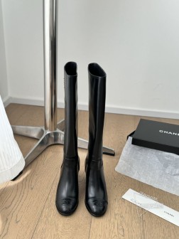 Chanel 24B新款长靴经典款 好穿又百搭 鞋面牛皮 内里羊皮 真皮大底Size35-39 其他 1367