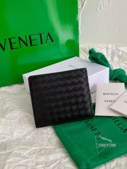 镇店之宝 ZP级 BV 经典编织细格子短夹钱包 全羊皮 8卡位 2大钞位