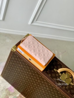 LV M82926 Zippy 拉链钱夹 Monogram Empreinte 皮革 裸粉色