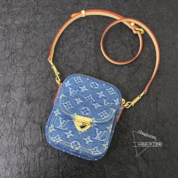 LV 82948 相机包 L V24 丹宁牛仔 高仿 尺寸14×3×18